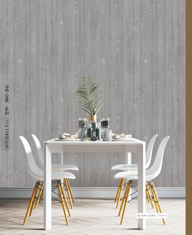 mẫu giấy dán tường giả gỗ màu trắng 