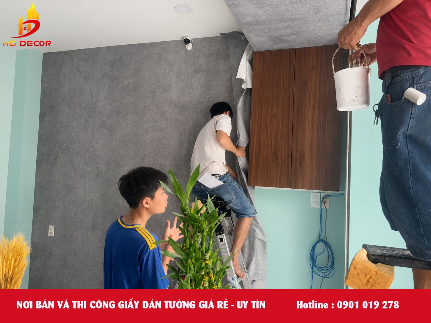 nơi bán và thi công giấy dán tường giá rẻ 
