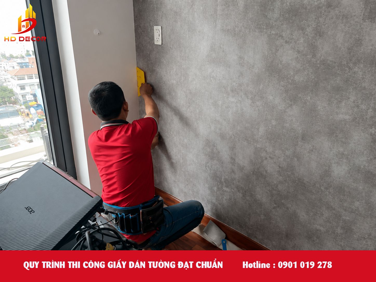 quy trình thi công giấy dán tường đạt chuẩn 
