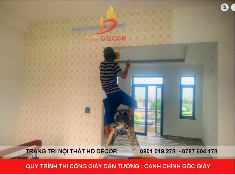 quy trình thi công giấy dán tường đúng kĩ thuật