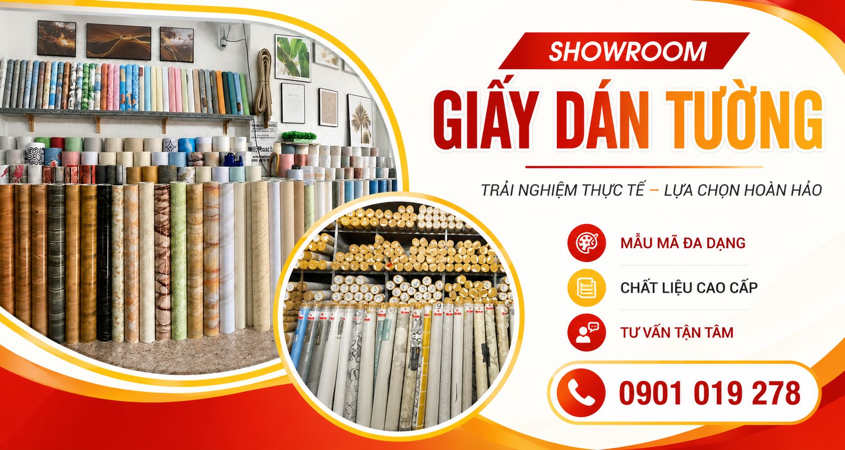 showroom bán giấy dán tường tại quận bình tân