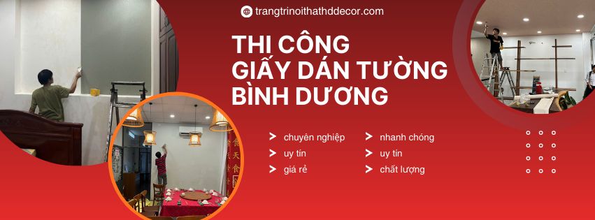 thi công giấy dán tường bình dương 