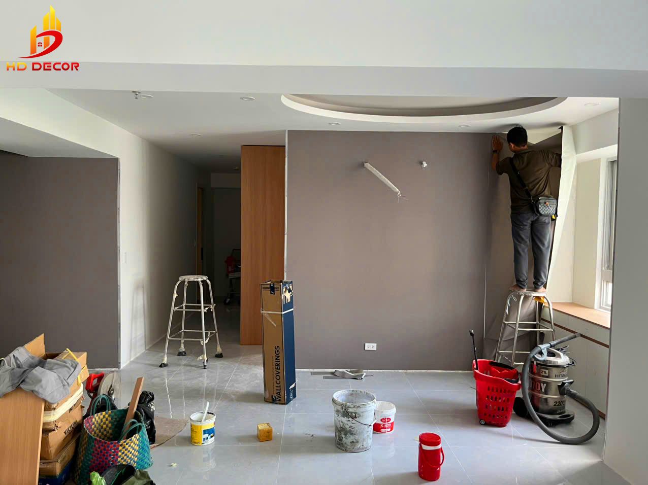 thi công giấy dán tường chuyên nghiệp uy tín