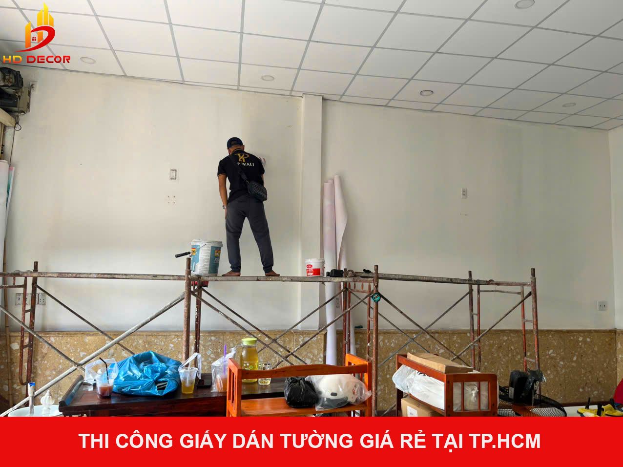 thi công giấy dán tường giá rẻ tại tp.hcm 