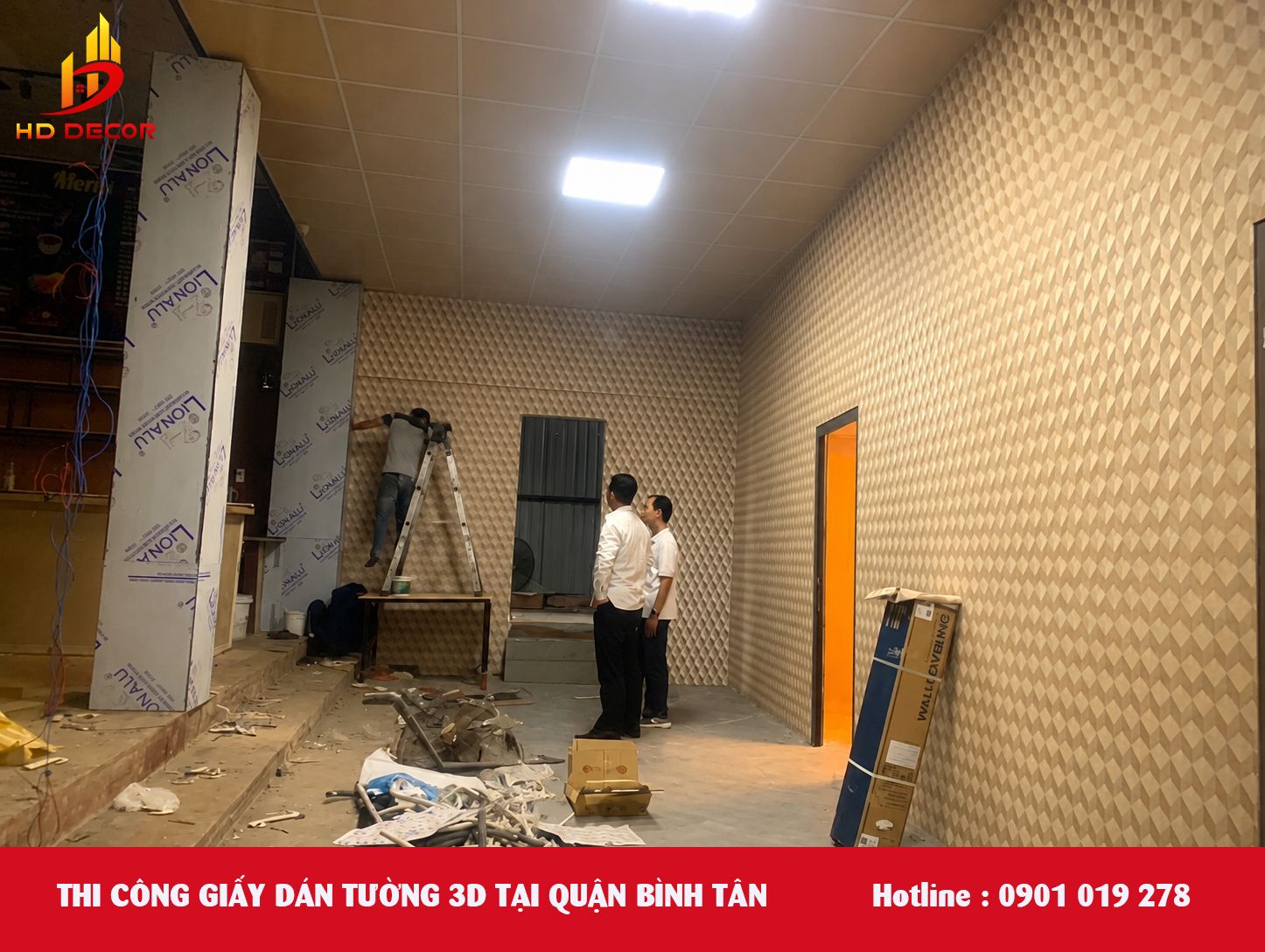 thi công giấy dán tường 3D Quận bình tân