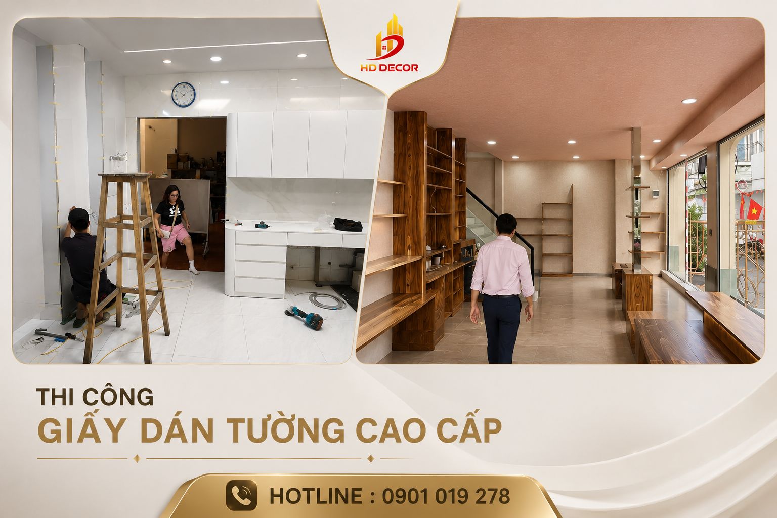 thi công giấy dán tường cao cấp quận bình thạnh