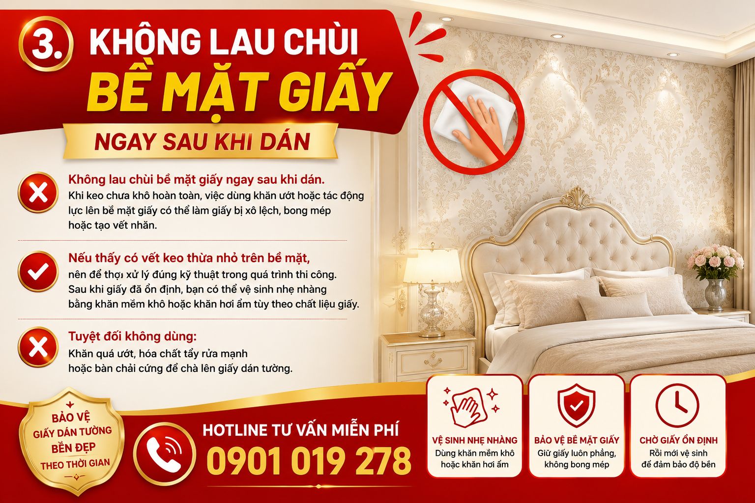 dịch vụ thi công giấy dán tường giá rẻ 