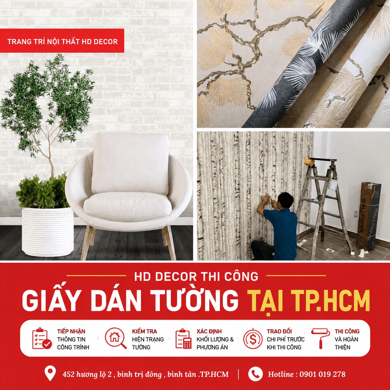 thi công giấy dán tường tp.hcm