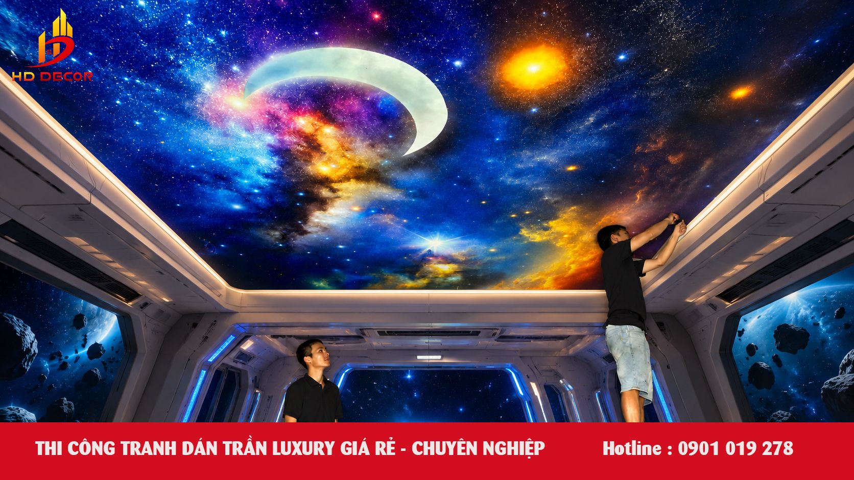 thi công tranh dán tường giá rẻ chuyên nghiệp