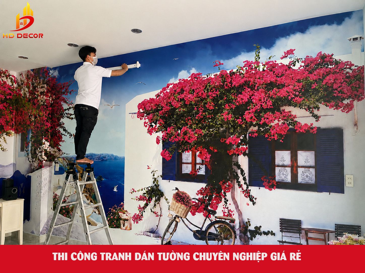 thi công tranh dán tường chuyên nghiệp giá rẻ