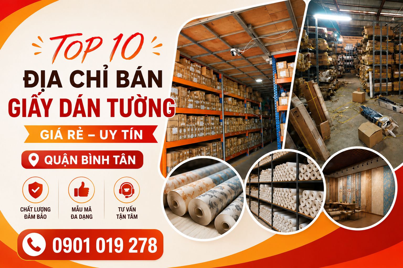 top 10 địa chỉ bán giấy dán tường giá rẻ uy tín quận bình tân