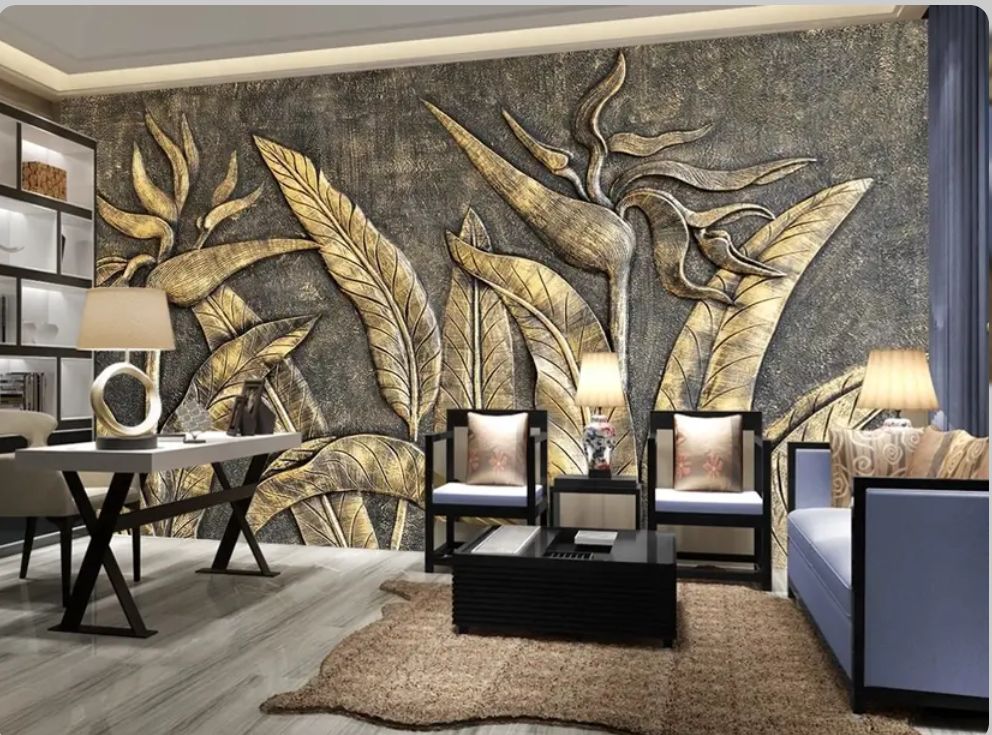 tranh dán tường 3D cổ điển và tân cổ điển