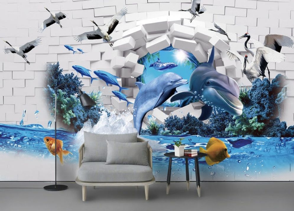 tranh dán tường 3D phòng trẻ em giá rẻ