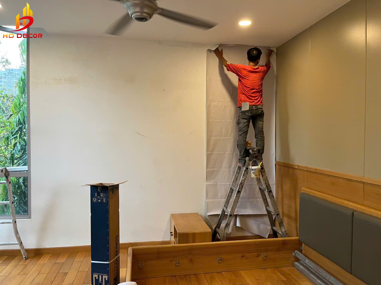 vì sao nên chọn thi công giấy dán tường quận 12 