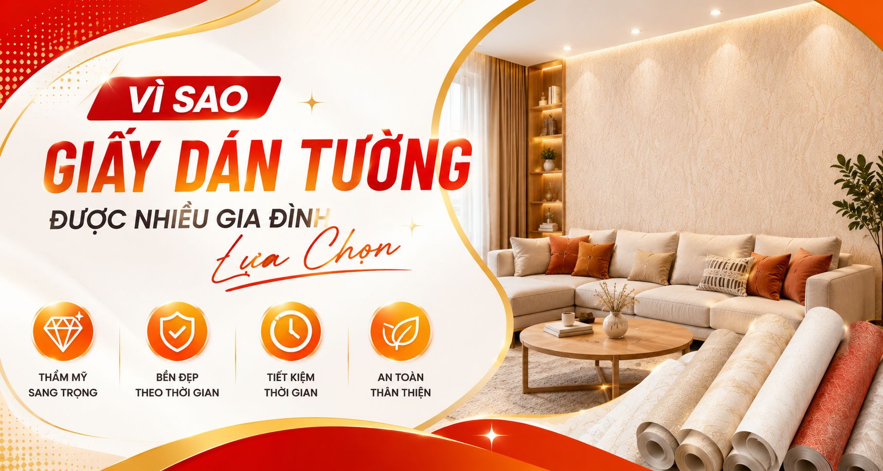 vì sao giấy dán tường được nhiều người lựa chọn 