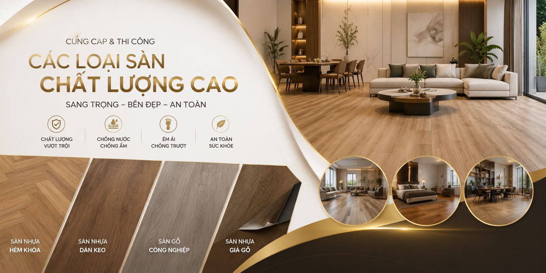 thi công tấm nhựa ốp tường và sàn nhựa
