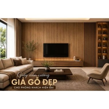 + 40 MẪU GIẤY DÁN TƯỜNG GIẢ GỖ HOT NHẤT HIỆN NAY 