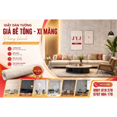 GIẤY DÁN TƯỜNG GIẢ BÊ TÔNG  XI MĂNG ĐẸP , GIÁ RẺ TẠI TP.HCM 