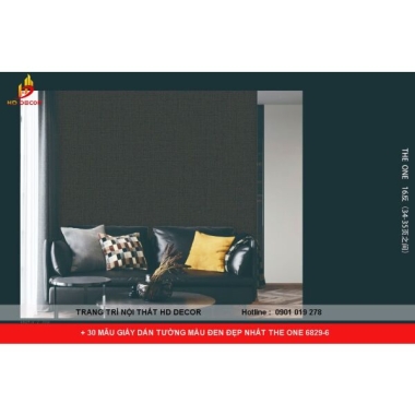 +30 MẪU GIẤY DÁN TƯỜNG MÀU ĐEN ĐẸP NHẤT THE ONE 6829-6