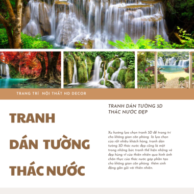 + 33 MẪU TRANH DÁN TƯỜNG THÁC NƯỚC ĐẸP NGẤT NGÂY- LÀN GIÓ MỚI CHO KHÔNG GIAN SỐNG BÌNH YÊN 