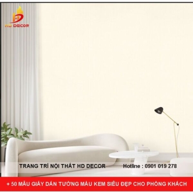 + 50 MẪU GIẤY DÁN TƯỜNG MÀU KEM SIÊU ĐẸP CHO PHÒNG KHÁCH 