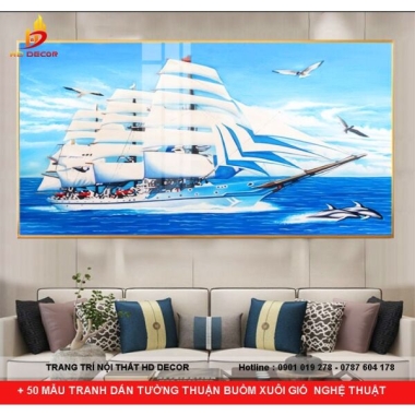 + 50 MẪU TRANH DÁN TƯỜNG THUẬN BUỒM XUÔI GIÓ  NGHỆ THUẬT 