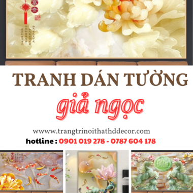 +55 MẪU TRANH DÁN TƯỜNG GIẢ NGỌC 3D 5D 8D ĐẸP - GIÁ RẺ NHẤT HIỆN NAY 