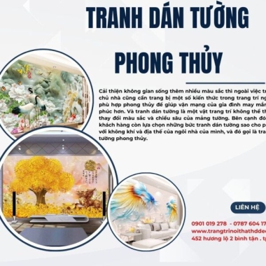 BẬT MÍ CÁCH CHỌN TRANH DÁN TƯỜNG RƯỚC TÀI LỘC , VƯỢNG KHÍ , HỢP PHONG THỦY 