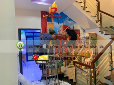 DỊCH VỤ THI CÔNG TRANH DÁN TƯỜNG CHUYÊN NGHIỆP UY TÍN TP.HCM