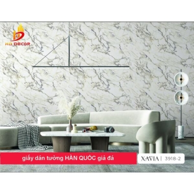 GIẤY DÁN TƯỜNG HÀN QUỐC GIẢ ĐÁ - XAVIA 3918-2   