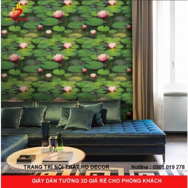 GIẤY DÁN TƯỜNG 3D GIÁ RẺ CHO PHÒNG KHÁCH 