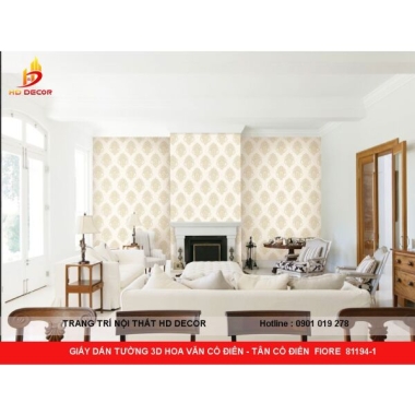 GIẤY DÁN TƯỜNG 3D HOA VĂN CỔ ĐIÊN - TÂN CỔ ĐIỂN  FIORE  81194-1