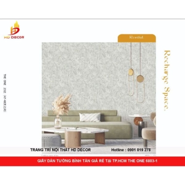 GIẤY DÁN TƯỜNG BÌNH TÂN GIÁ RẺ TẠI TP.HCM THE ONE 6803-1