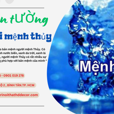 GIẤY DÁN TƯỜNG CHO NGƯỜI MỆNH THỦY - CÁCH CHỌN MÀU SẮC VÀ HOA VĂN CHUẨN PHONG THỦY 