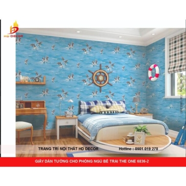 GIẤY DÁN TƯỜNG CHO PHÒNG NGỦ BÉ TRAI THE ONE 6836-2