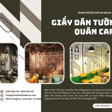 GIẤY DÁN TƯỜNG CHO QUÁN CAFE - GIẢI PHÁP TRANG TRÍ  HOẢN HẢO  ĐẸP ĐỘC , ĐÁO