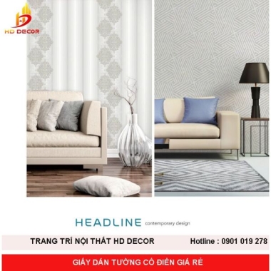 GIẤY DÁN TƯỜNG CỔ ĐIỂN GIÁ RẺ 