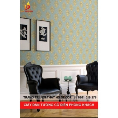 GIẤY DÁN TƯỜNG CỔ ĐIỂN PHÒNG KHÁCH FIORE 81194-7