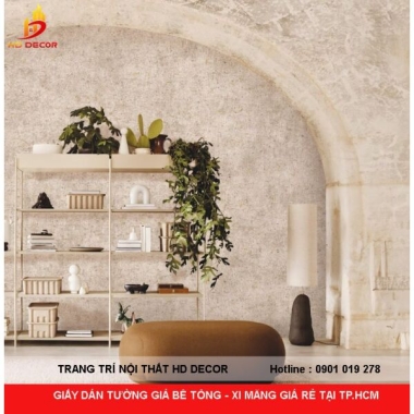 GIẤY DÁN TƯỜNG GIẢ BÊ TÔNG - XI MĂNG GIÁ RẺ TẠI TP.HCM 