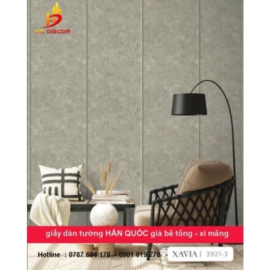GIẤY DÁN TƯỜNG GIẢ BÊ TÔNG - XI MĂNG XAVIA 3921 - 3 
