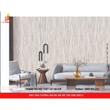 GIẤY DÁN TƯỜNG GIẢ ĐÁ GIÁ RẺ THE ONE 6802-2