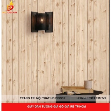 GIẤY DÁN TƯỜNG GIẢ GỖ GIÁ RẺ TP.HCM 