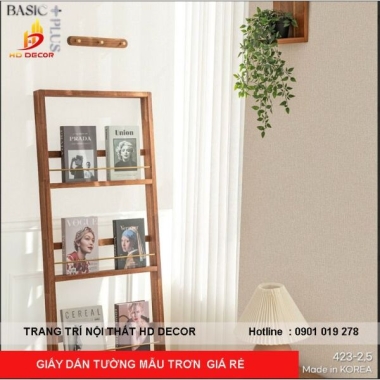 GIẤY DÁN TƯỜNG GIÁ RẺ CHO PHÒNG KHÁCH CAO CẤP BASIC 423 - 2.5 