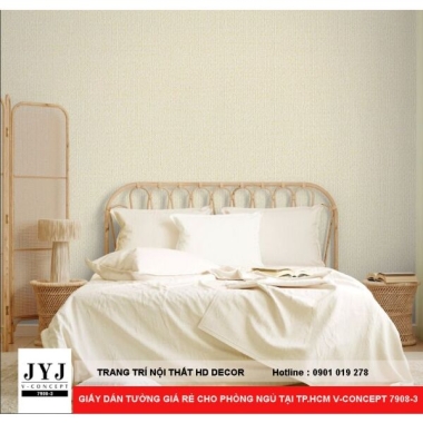 GIẤY DÁN TƯỜNG GIÁ RẺ CHO PHÒNG NGỦ TẠI TP.HCM V-CONCEPT 7908-3