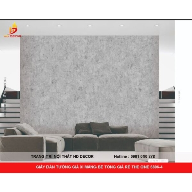 GIẤY DÁN TƯỜNG GIẢ XI MĂNG BÊ TÔNG GIÁ RẺ THE ONE 6806-4