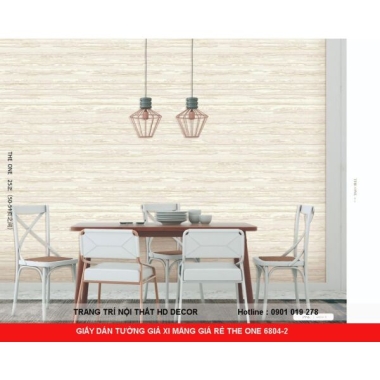 GIẤY DÁN TƯỜNG GIẢ XI MĂNG GIÁ RẺ THE ONE 6804-2