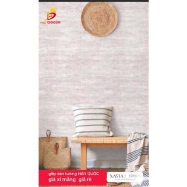 GIẤY DÁN TƯỜNG GIẢ XI MĂNG  GIÁ  RẺ - XAVIA 3919-1 