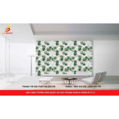 GIẤY DÁN TƯỜNG HÁN QUỐC 3D CHO PHÒNG KHÁCH FIORE 81177-2 