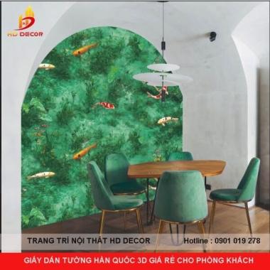 GIẤY DÁN TƯỜNG HÀN QUỐC 3D GIÁ RẺ CHO PHÒNG KHÁCH 