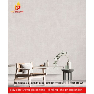 GIẤY DÁN TƯỜNG HÀN QUỐC GIẢ BÊ TÔNG - XI MĂNG CHO PHÒNG KHÁCH JOINUS 8603-2
